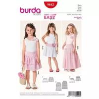 Выкройка Burda 9442-Юбка с оборками