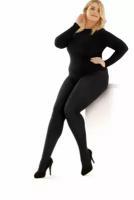 Колготки Pretty Polly Curves Plush Opaque Tights, 60 den, размер XXXXL, синий