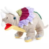 Мягкая игрушка ABtoys Dino World Динозавр Трицераптор, 36 см