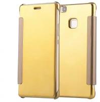 Чехол-книжка MyPads для Samsung Galaxy A3 (2016) SM-A310/ A3100/ A310F 4.7 с дизайном Clear View Cover с полупрозрачной пластиковой крышкой с зер