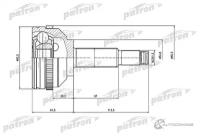 ШРУС наружн к-кт CHRYSLER: PACIFICA 04-08 - С ABS Patron PCV6751