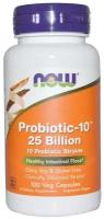 NOW FOODS Probiotic-10 25 Billion (Пробиотик-10™ 25 миллиардов) 100 вег капсул (Now Foods)