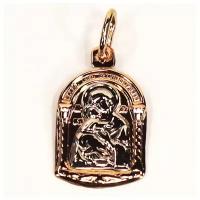 Нательная иконка Божья Матерь Владимирская из золота 2070Б The Jeweller