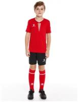 Детская футбольная форма KELME S/S Football Set Kid, красная, размер 140