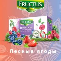 Чай в пакетиках FRUCTUS (Фруктус) Everyday Tea Forest Fruit Tea травяной с лесными ягодами, Сербия, 20 шт