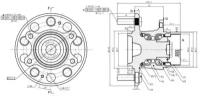 Ступица задняя в сборе L=R HYUNDAI iX35/KIA Sportage III 2010- GANZ GIM03019 GANZ GIM03019