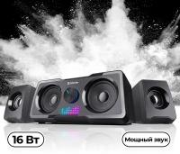 Колонки Defender 65214 акустическая 2.1 система Soundwall 16 Вт питание от USB DEFENDER