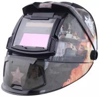 Маска сварщика Patriot WH 300 / 90х35 мм окно / степень затемнения DIN 9-13 / хамелеон / защитная маска для сварки / сварочный шлем
