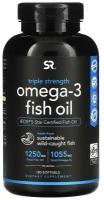 Sports Research Omega-3 Fish Oil (Рыбий жир с омега-3 тройная сила) 1250 мг 180 капсул