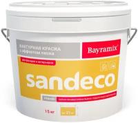 Фактурная краска с эффектом песка Bayramix Sandeco (15кг)