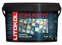 Эпоксидная затирочная смесь LITOKOL STARLIKE EVO S.110 GRIGIO PERLA, 1 кг