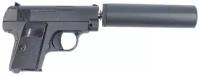 Cтрайкбольный пистолет Galaxy G.9A Colt 25 mini металлический, пружинный