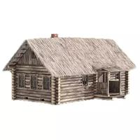 Сборная модель СВмодель Деревенская изба с соломенной крышей, 586 деталей, Масштаб 1:35, C3507