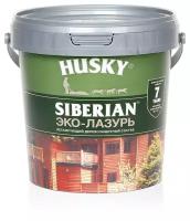 HUSKY SIBERIAN Эко-Лазурь для дерева полуматовая ореховое дерево (0,9л)