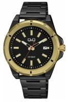 Наручные часы мужские Q&Q A472-412 мужские японские наручные часы с золотистым безелем и окном даты