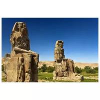 Постер на холсте Статуи в Египте (Statues in Egypt) №1 45см. x 30см