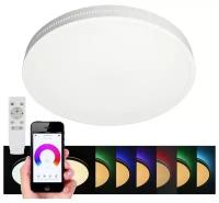 Потолочный светильник светодиодный с Bluetooth-динамиком и пультом, возможностью управления смартфоном RGB Melofon OML-47327-48 (Omnilux)