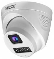 Камера в/наблюдения GINZZU HID-4301A, IP 4.0Mp, 3.6mm, куп, IR 20м, IP66, пл. мет