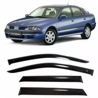 Дефлекторы боковых стекол ( Ветровики ) боковых окон Cobra Tuning на Mitsubishi Carisma Hatchback 1995 - 2004 - Ветровики боковых окон для Митсубиси Каризма Хб Хэтчбек 1995-2004