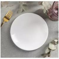 Тарелка десертная White Label, d=17,5 см, цвет белый