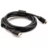 Кабель HDMI Aopen/Qus, 19 M/M версия 2.0, 2 фильтра, ACG517D-3M, черный