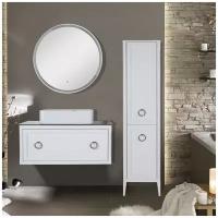 Комплект мебели для ванной ASB Woodline Рома 100С (Белый)