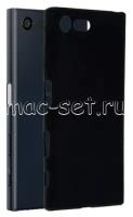 Чехол-накладка для Sony Xperia X Compact силиконовая черная 1.2 мм