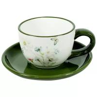 Набор чайный 4 предмета Полевые цветы (2 чайные пары 220 мл)