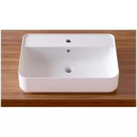 Раковина накладная для ванной комнаты Lavinia Boho Bathroom Sink Slim 33311008, умывальник из фарфора, ширина 60 см