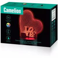 Camelion NL-400 (Led наст. свет-к, 3Вт, RGB, USB) (1 шт.)