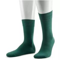 Мужские носки из мерсеризованного хлопка Sergio di Calze зеленые, размер 29