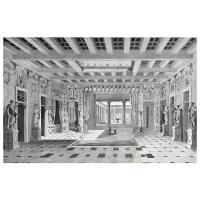 Постер на холсте Интерьер со статуями (Interior with statues) 77см. x 50см