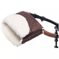 Nuovita Муфта меховая для коляски Polare Bianco шоколад