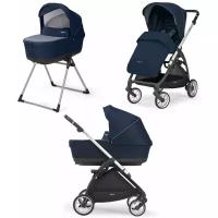 Коляска 2 в 1 Inglesina Electa System Duo Soho Blue на шасси Silver Black