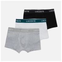 Комплект мужских трусов Lacoste 3-Pack Boxer Casual комбинированный, Размер XL