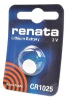 Батарейки Renata CR1025 Lithium BL1 (10шт)