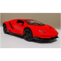 Машинка Lamborghini Aventador Ламборгини металлическая красная 1:32