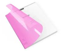 Тетрадь школьная ученическая с пластиковой обложкой на скобе А5+, ErichKrause CoverPrо Neon, клетка, 12 листов, розовая