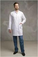 Халат медицинский мужской «Клим» белый, размер 40