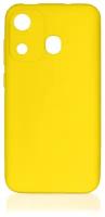 DF / Силиконовый чехол для телефона Itel A27 DF itCase-02 (yellow) на смартфон Ител А27 / желтый