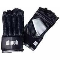 Перчатки снарядные (Шингарты) Clinch Bag Gloves Cut Finger черно-серебристые (размер L/XL)