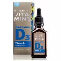 Essential Vitamins Витамин D3 фл