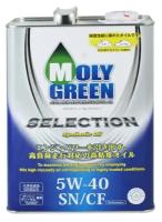 Масло моторное MOLYGREEN SELECTION SN/CF 5W40 4л. Синтетика