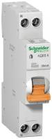 Schneider Electric Выключатель автоматический дифференциального тока 2п (1P+N) C 10А 30мА тип AC 4.5кА К АД63 Домовой SchE 12521