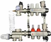 Комплект для водяного теплого пола (без насоса) до 40 м2, коллекторная группа на 2 контура VALFEX