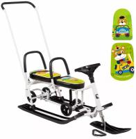 Снегокат Барс 507 Twins Baby Wheel мишка