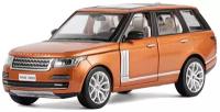 Металлический транспорт Автопанорама Машина металлическая Range Rover, 1:26, открываются двери, капот, багажник, световые и звуковые эффекты, цвет оранжевый