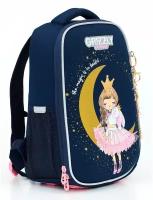 Ранец/ рюкзак/ школьный GRIZZLY RAw-396-3 облегченный с одним отделением, для девочки
