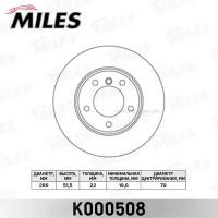 Диск тормозной MILES K000508 BMW E36 318 328 90 98 E46 316 323 98 05 передний D 286мм MILES K000508