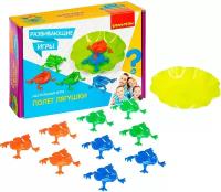 Настольная активная игра для детей полет лягушки Bondibon развивающие игрушки на ловкость кто быстрее, для двоих, для компании на скорость